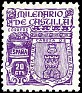 Spain 1944 Millennium Of Castile 20 CTS Lila Edifil 980